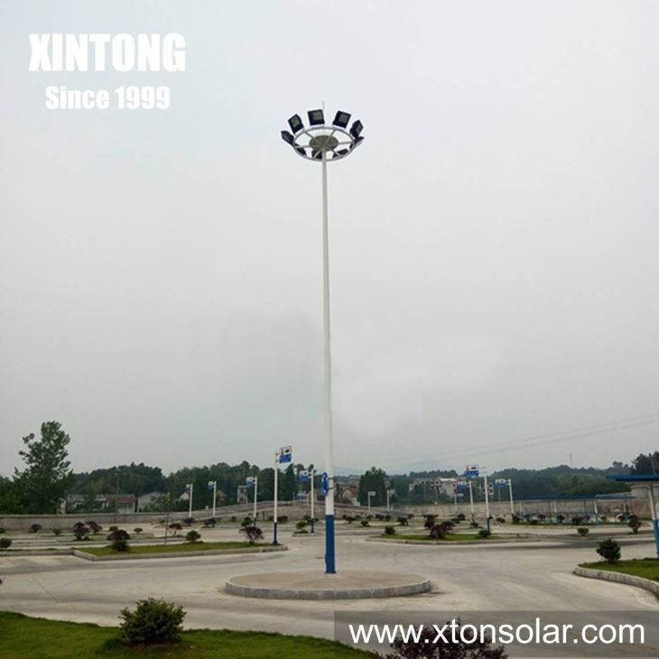 15m Hot Sale Weight Of High Mast Lighting Tower Poles Specification