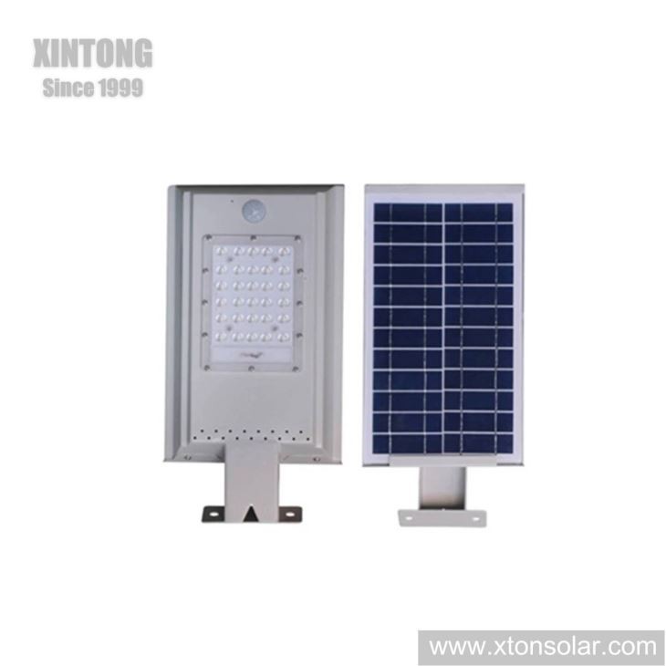 20W Mono Crystalline Solar Panel Motion Sensor All In One Solar LED Street Light