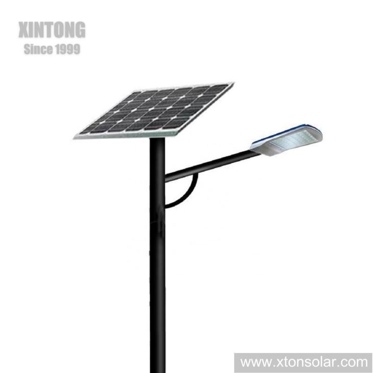 8m Height Hot Galvanized Pole Solar Street Lamp