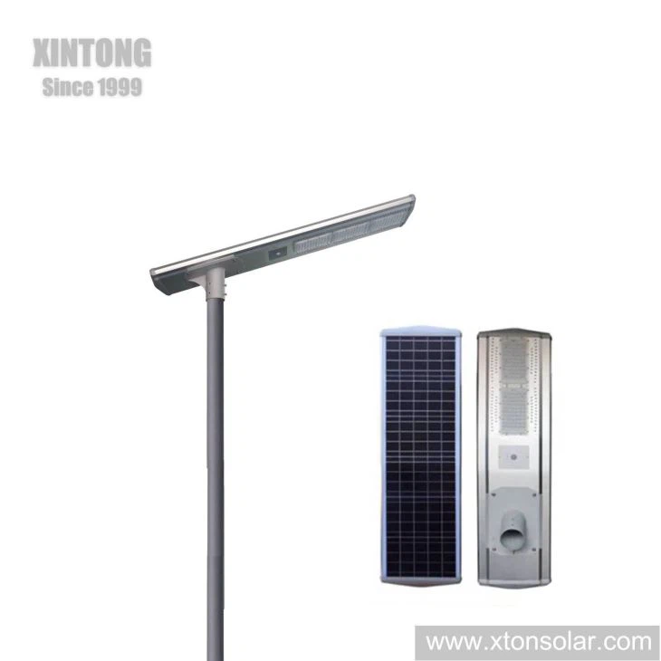Integrated All In One Solar LED Street Light Lamp Die Casting Aluminum Housing