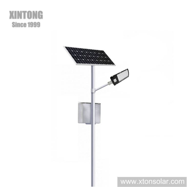 LED Solar Street Light With Lithium Battery And Mono Solar Panel