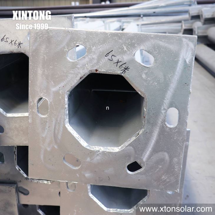 Middle East Galvanized Steel Street Lamp Pole Welded Pipe 30FT Middle East Galvanized Steel Street Lamp Pole Welded Pipe 30FT