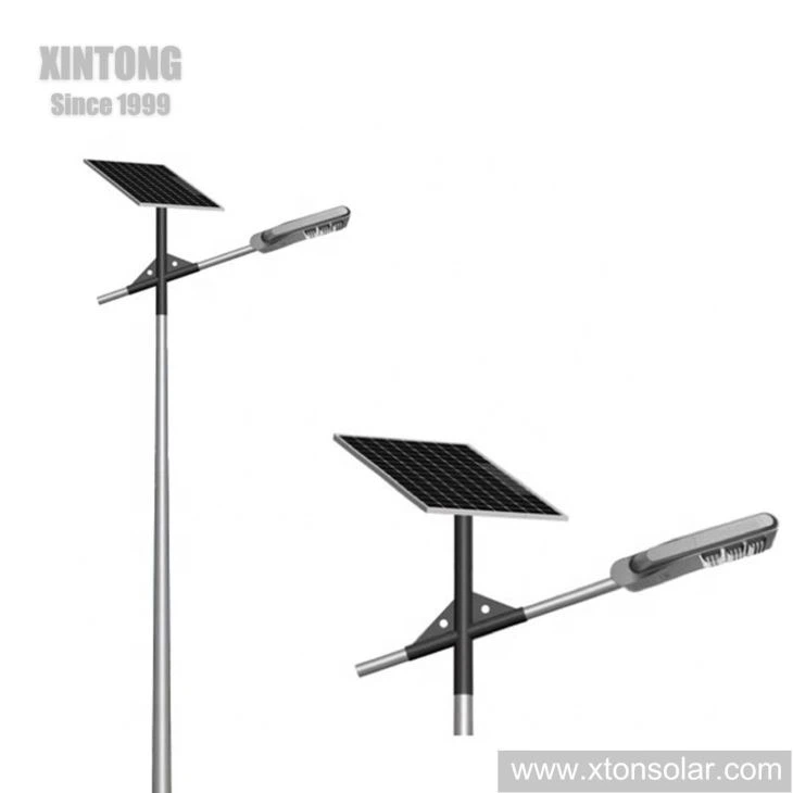 Outdoor Solar LED Street Light With 6m Hot-DIP Galvanized Pole 80W 100W 120W