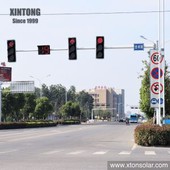 10m Electric LED Traffic Light Steel Galvanized Pipe Pole Post