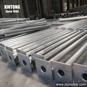 Street Light Steel Pole Foundation Drawing For Lighting